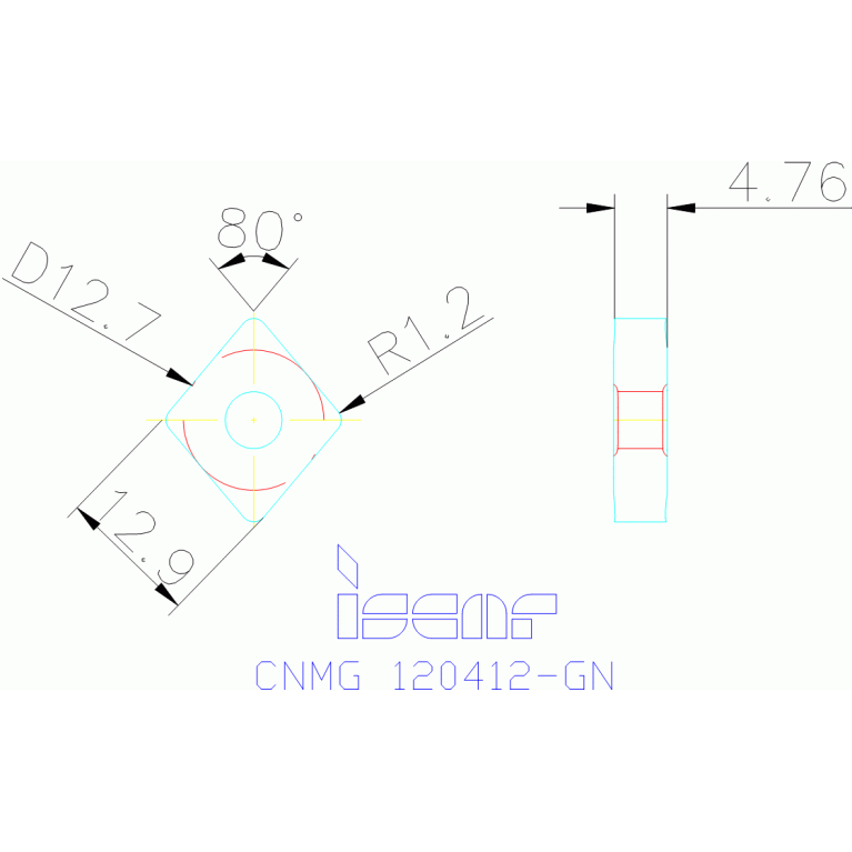 CNMG 120412-GN IC9250