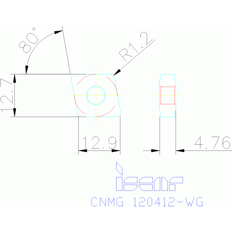 CNMG 120412-WG IC9150