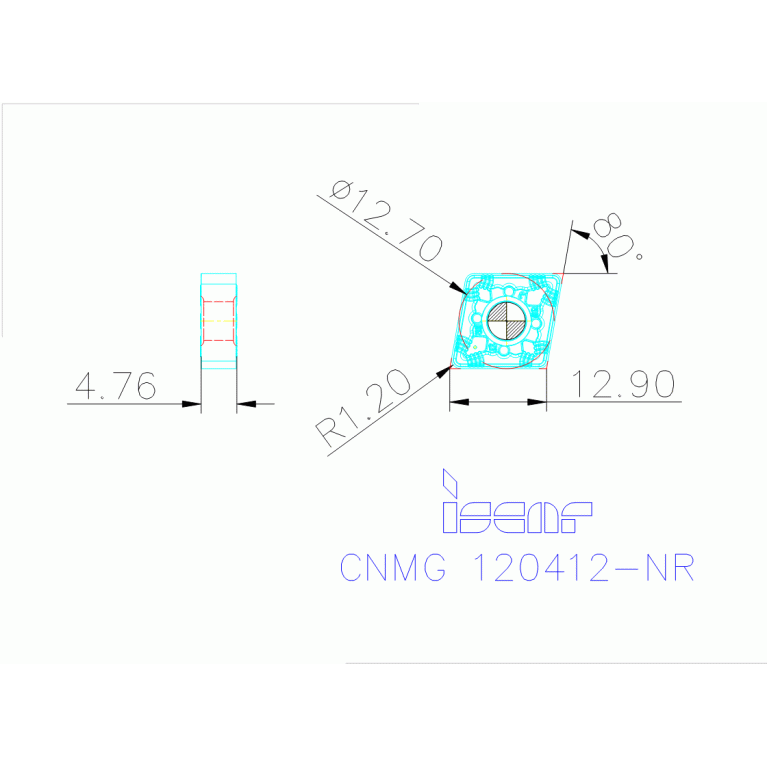 CNMG 120412-NR IC9150