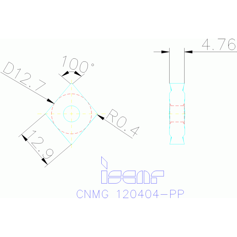 CNMG 120404-PP IC9350