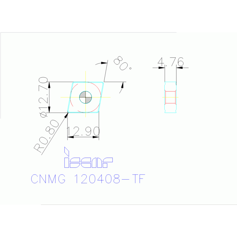 CNMG 120408-TF IC807