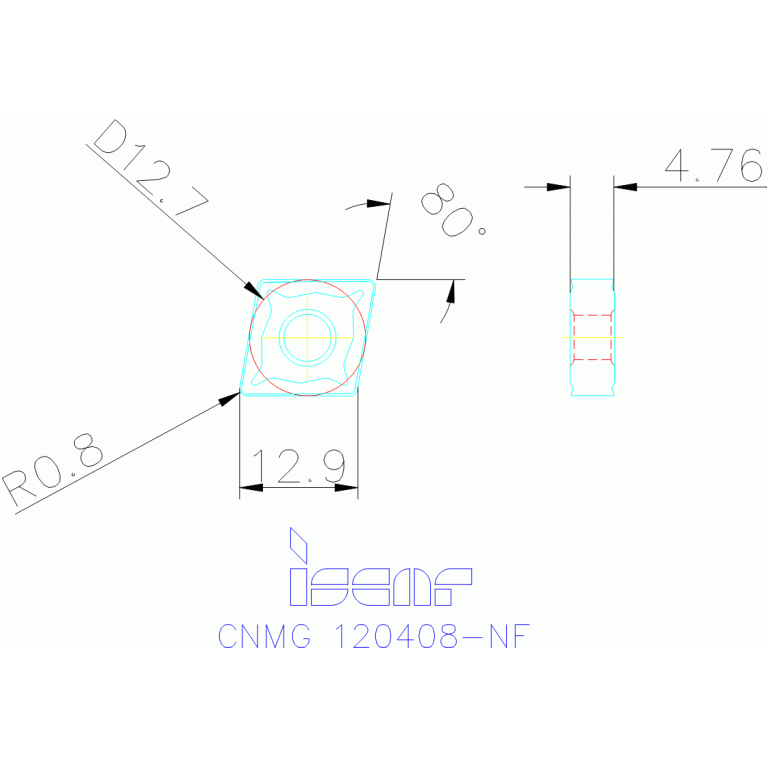 CNMG 120408-NF IC8150