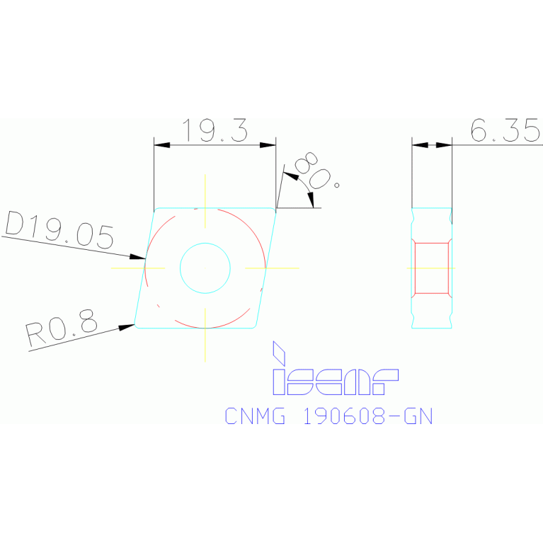 CNMG 190608-GN IC8250