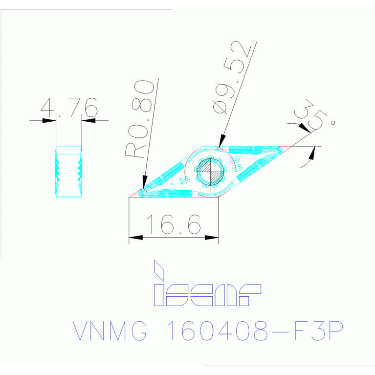 VNMG 160408-F3P IC8250