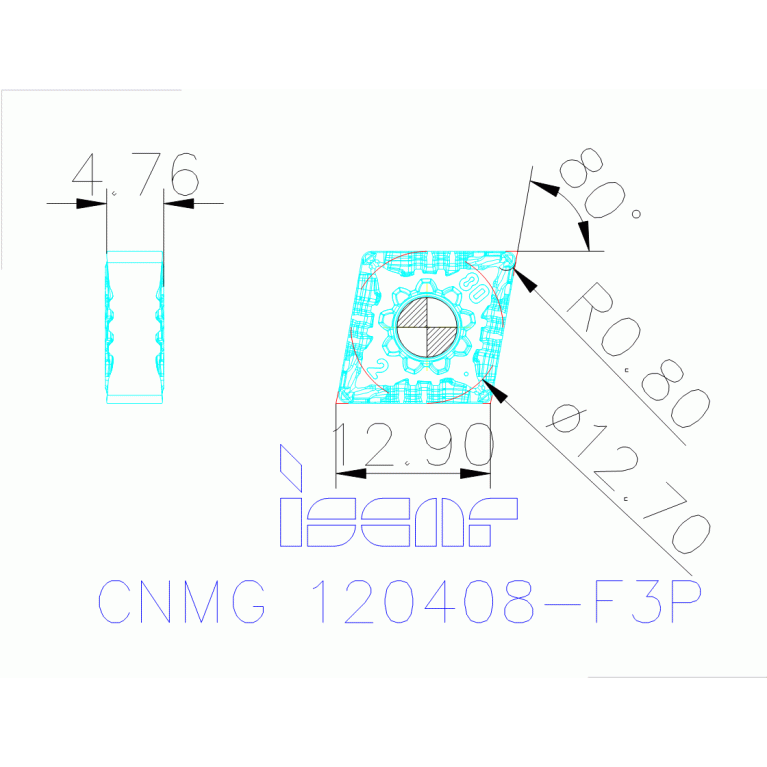 CNMG 120408-F3P IC8150