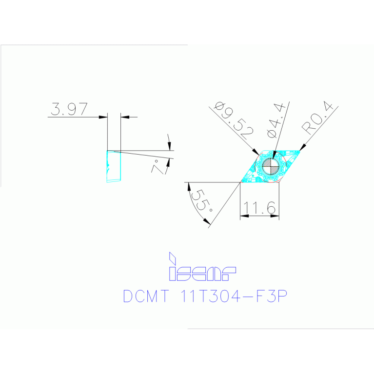 DCMT 11T304-F3P IC8150
