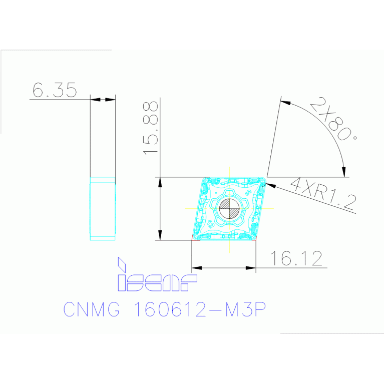 CNMG 160612-M3P IC8150