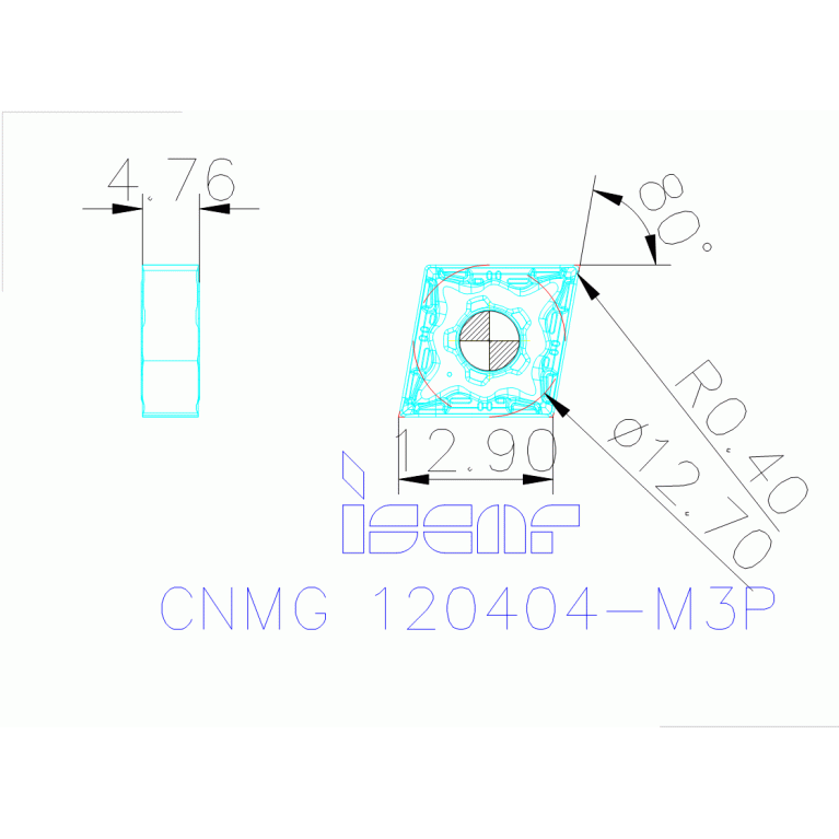 CNMG 120404-M3P IC8250