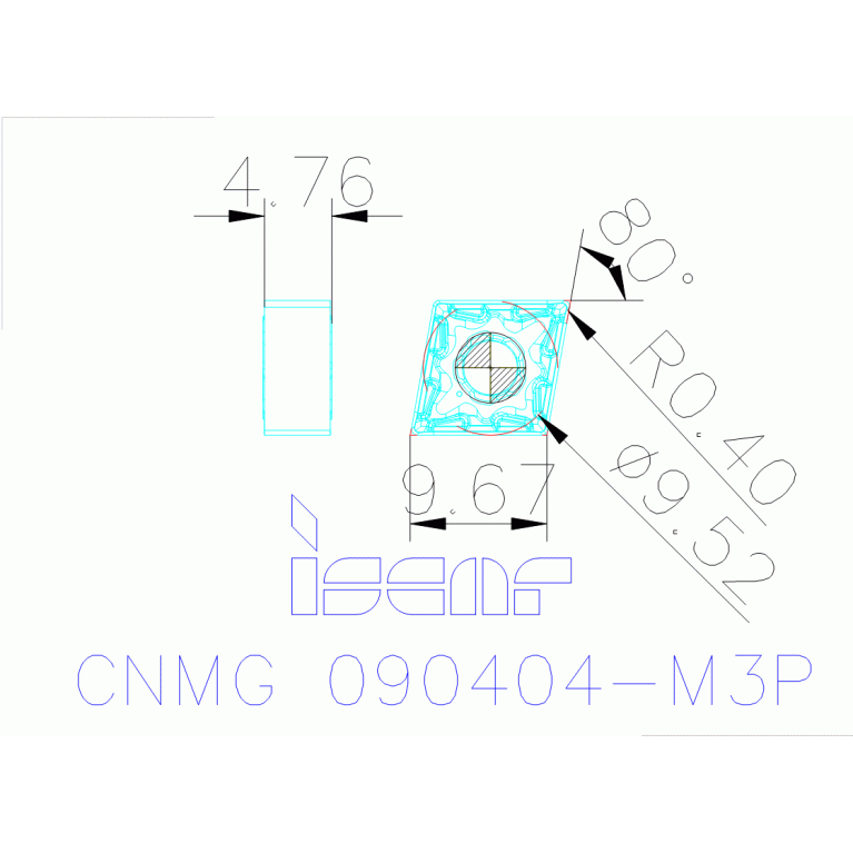 CNMG 090404-M3P IC8150