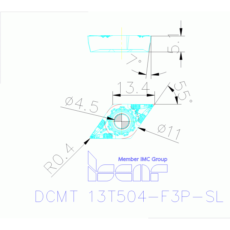 DCMT 13T504-F3P-SL IC8150