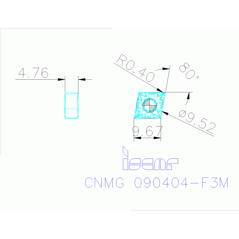 CNMG 090404-F3M IC807