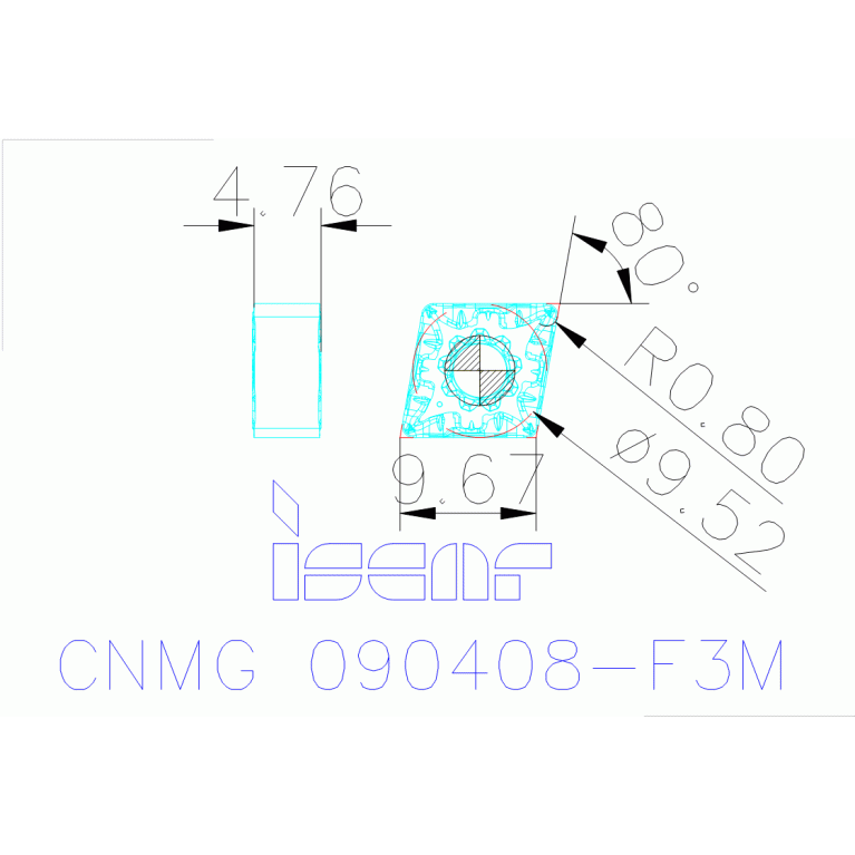 CNMG 090408-F3M IC807