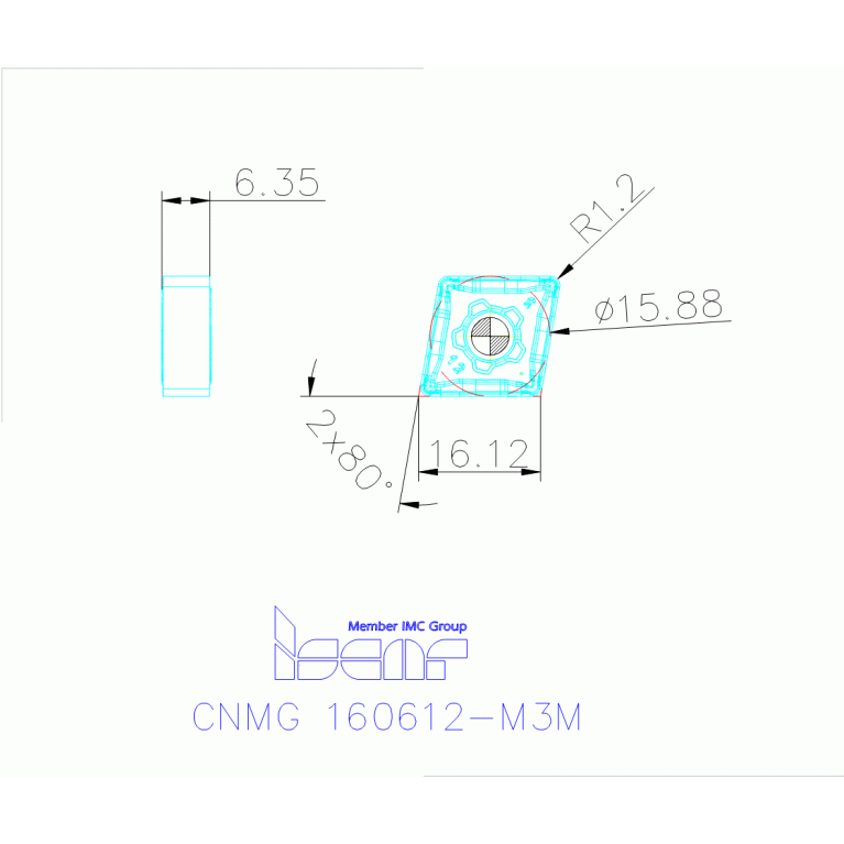 CNMG 160612-M3M IC806