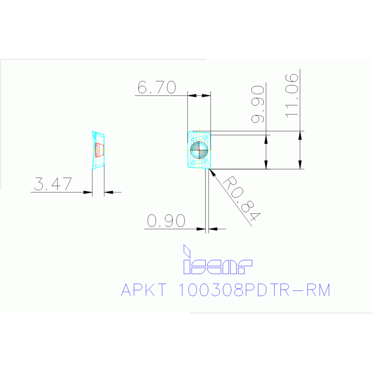 APKT 100308PDTR-RM IC250