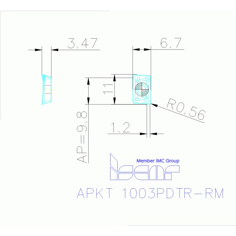 APKT 1003PDTR-RM IC950