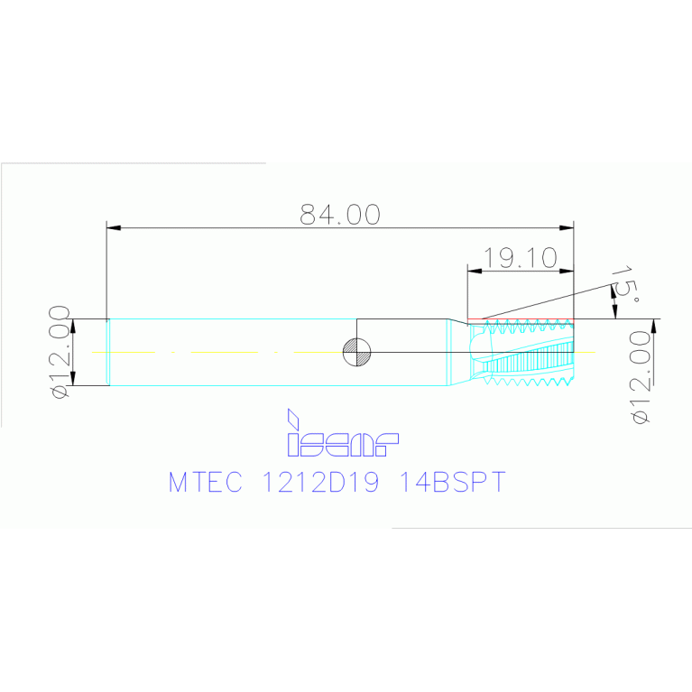 MTEC 1212D19 14BSPT IC908