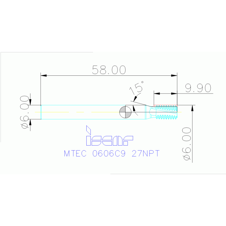 MTEC 0606C9 27NPT IC908