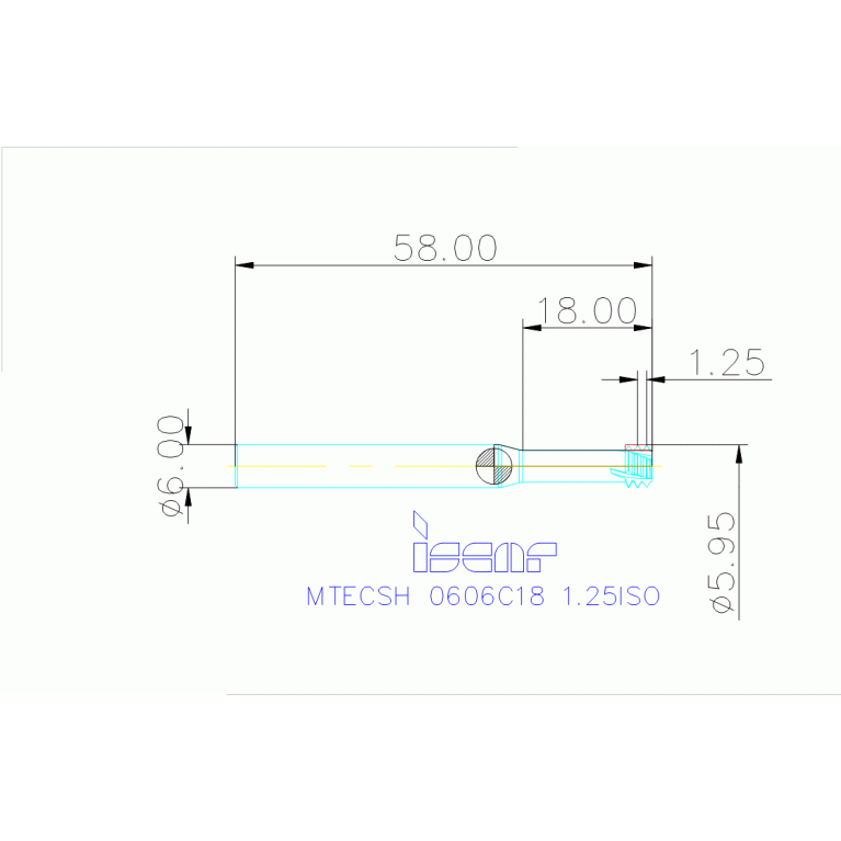 MTECSH 0606C18 1.25ISO IC903