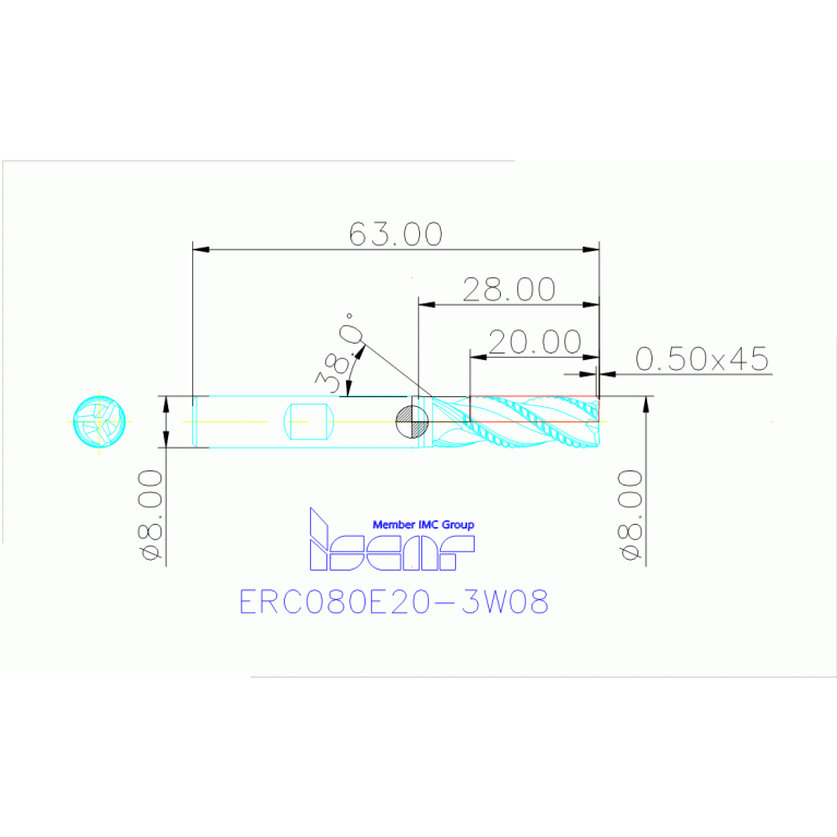 ERC080E20-3W08 IC08