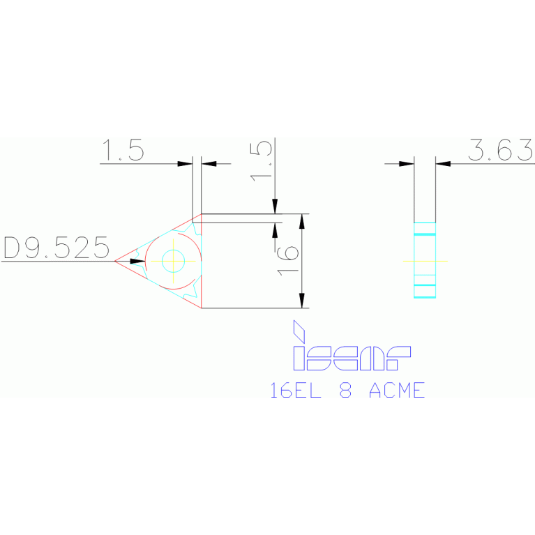 16EL 8 ACME IC50M