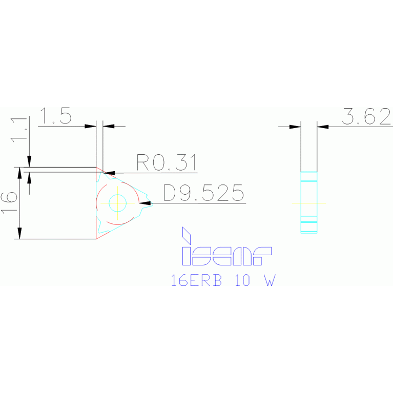 16ERB 10 W IC908