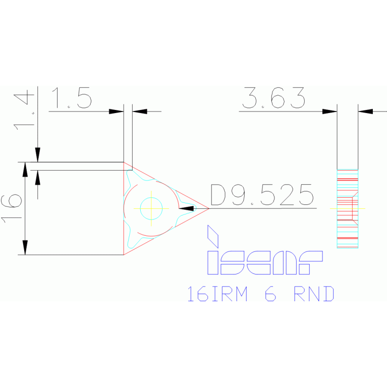 16IRM 6 RND IC250