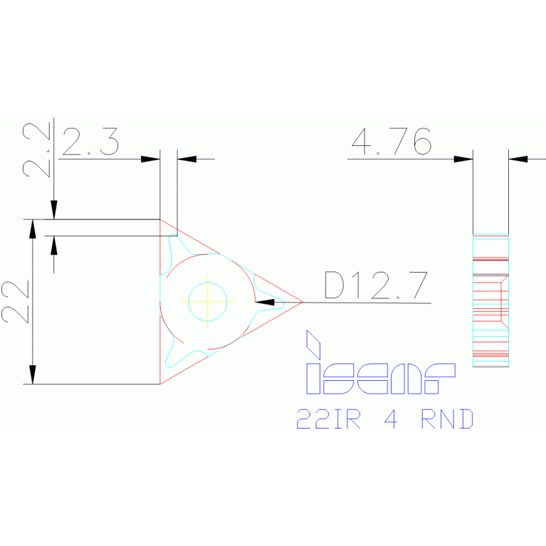 22IR 4 RND IC50M