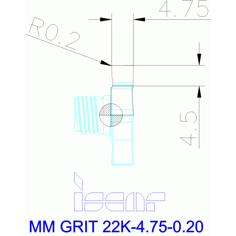 MM GRIT 22K-4.75-0.20 IC528
