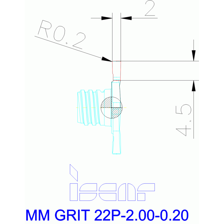 MM GRIT 22P-2.00-0.20 IC528