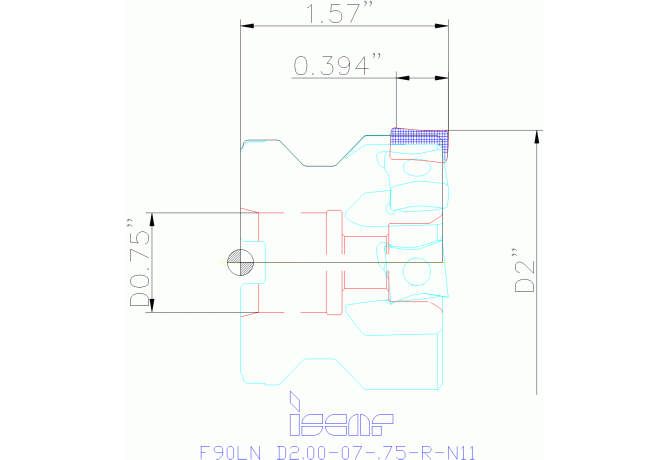 F90LN D2.00-07-.75-R-N11