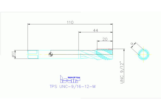 TPS UNC-9/16-12-M HETI