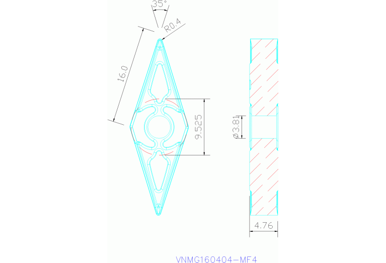 VNMG160404-MF4 TS2500
