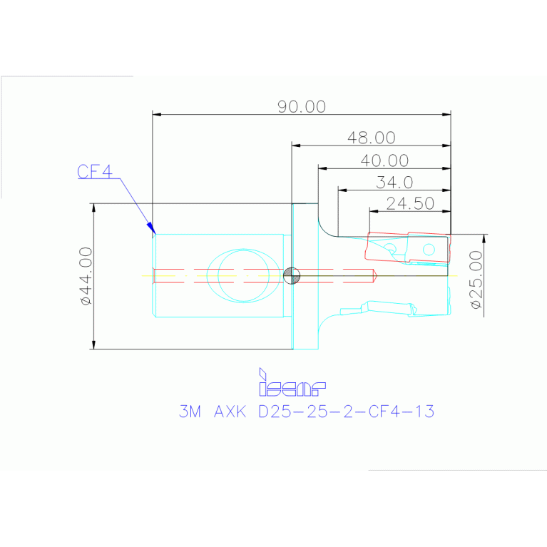 3M AXK D25-25-2-CF4-13