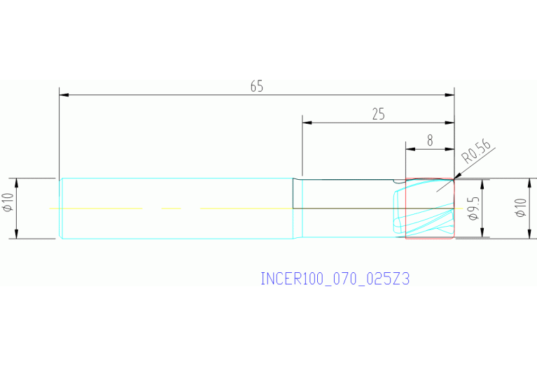 INCER100.070.025Z3 IN75N