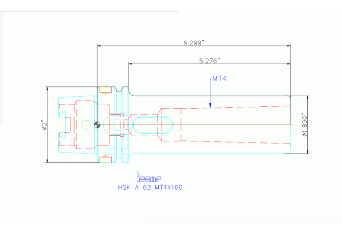 HSK A63 MT4X160