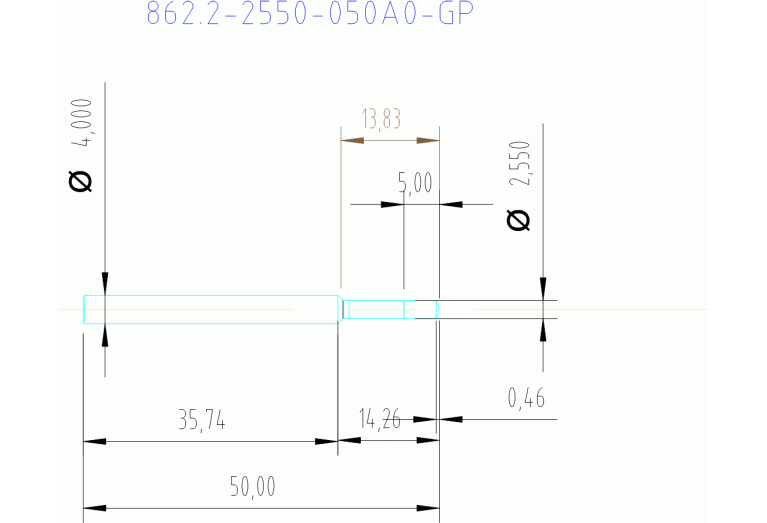 862.2-2550-050A0-GP X2BL