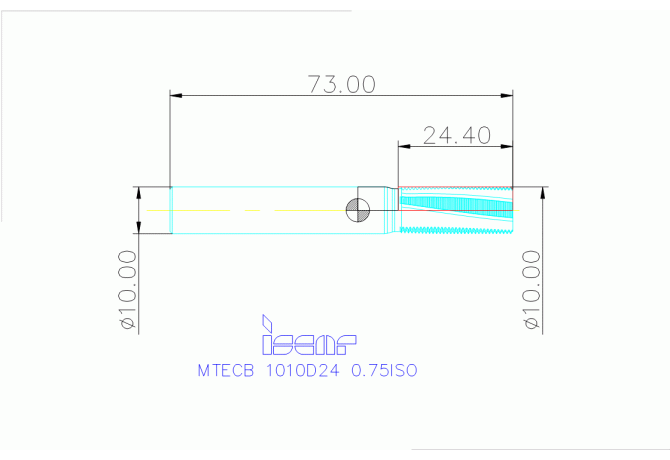 MTECB 1010D24 0.75ISO IC908