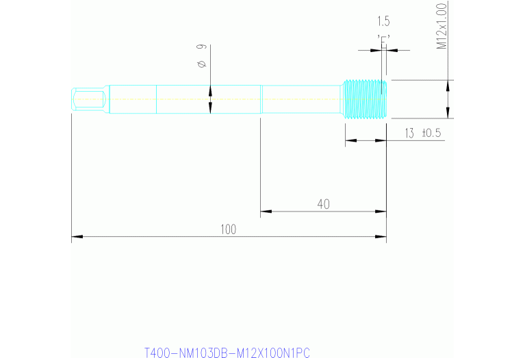 T400-NM103DB-M12X100N1PC