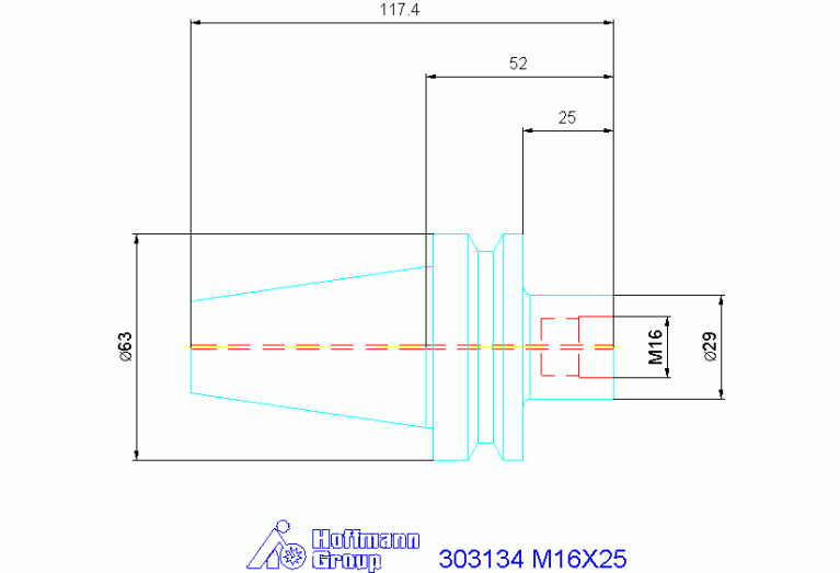 303134 M16X25