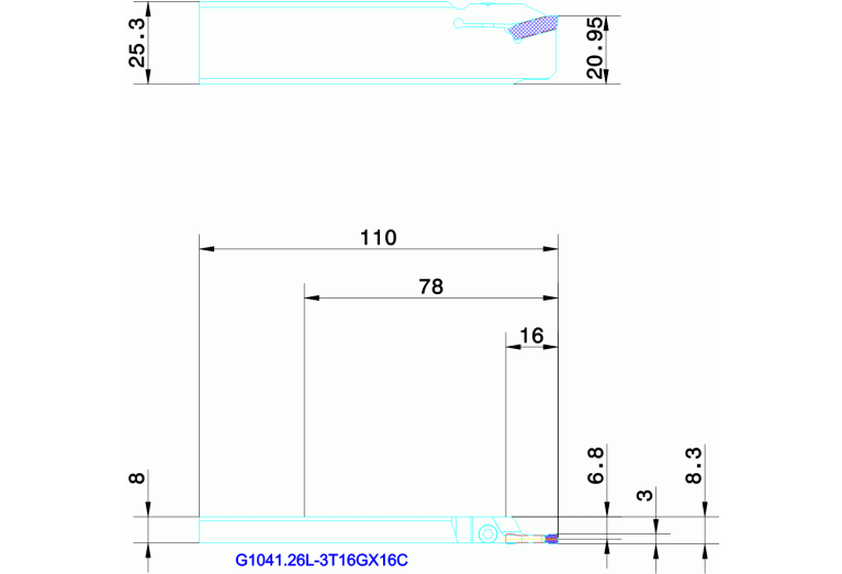 G1041.26L-3T16GX16C