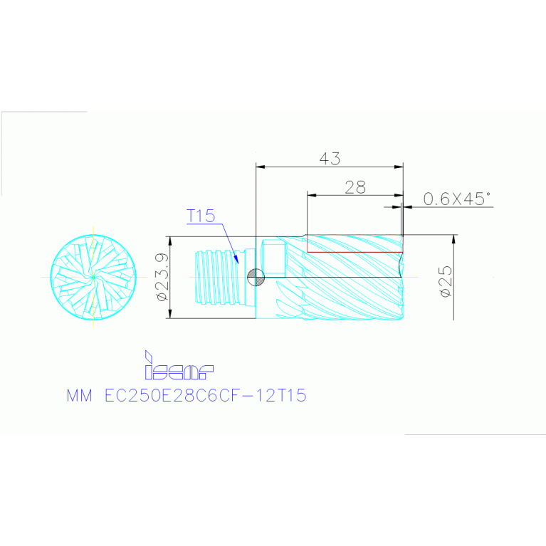 MM EC250E28C6CF-12T15 IC908