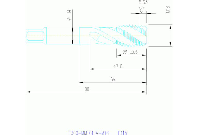 T300-MM101JA-M18 B115