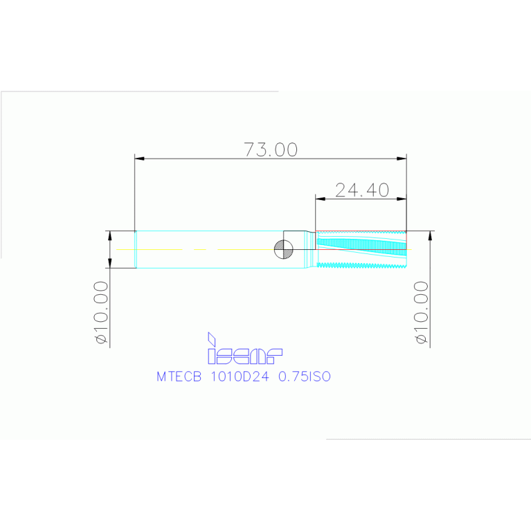 MTECB 1010D24 0.75ISO IC908
