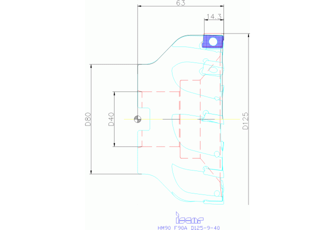 HM90 F90A D125-9-40