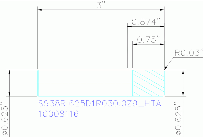 S938R.625D1R030.0Z9 HTA