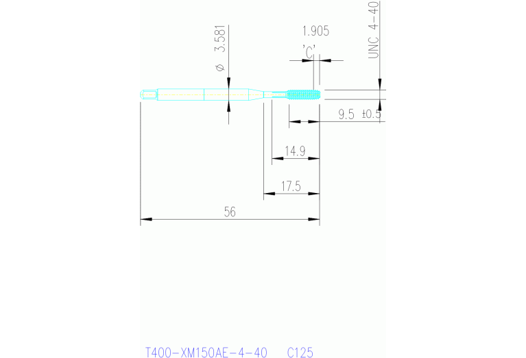 T400-XM150AE-4-40 C125