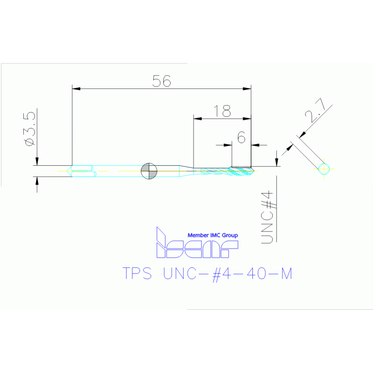 TPS UNC-#4-40-M HE