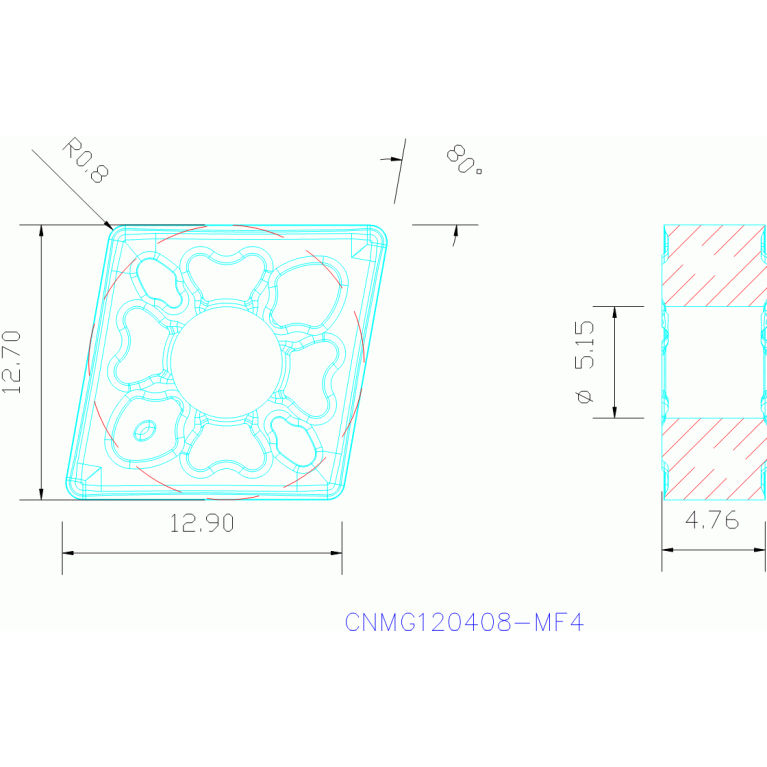 CNMG120408-MF4 TM4000