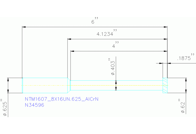 NTM1607/8X16UN.625 ALCRN