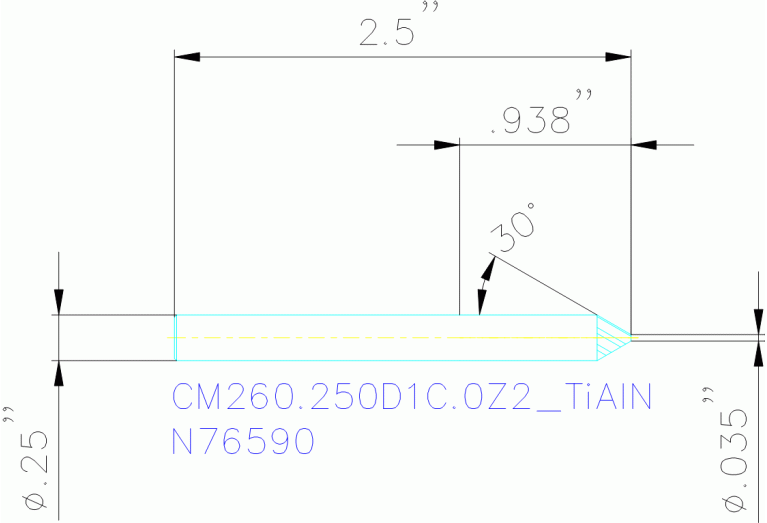 CM260.250D1C.0Z2 TIALN